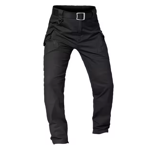 Lands Mode Herren Cargohose - Gerade Passform mit Gürtel & Multi-Taschen - Robust & Funktional