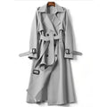 Lands Mode Damen Trenchcoat - Zweireihig mit Taillengürtel & Schulterklappen - Klassischer Mantel