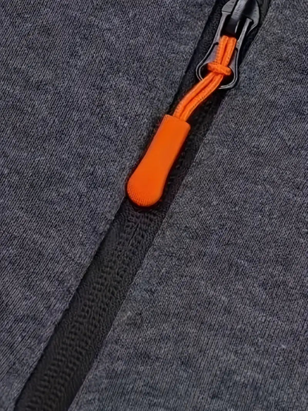 Beanland Herren Hoodie mit Front-Reißverschluss - Fleecegefüttert - Lässige Passform